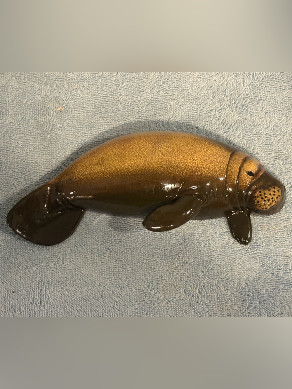 Manatee, 8” Wall Mount. Sea Cow Replica. Beach Decor.